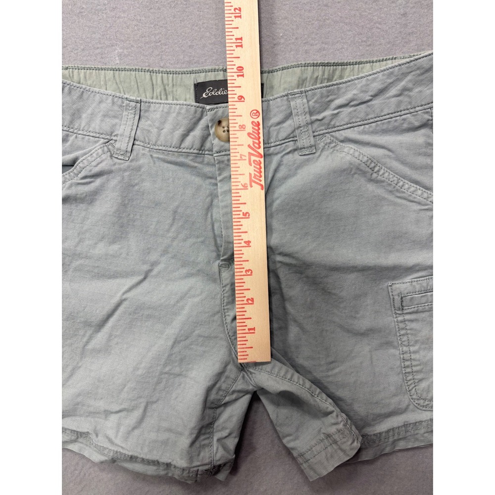 Eddie Bauer Cargo Shorts Size 8 Womens Casual Outdoor Hiking‎ Gray - Picture 11 of 12